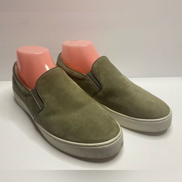 Vionic Wm’s Sz 8 Taupe Splendid Midi Suede Slip-on Platform Sneakers - Picture 1 of 9